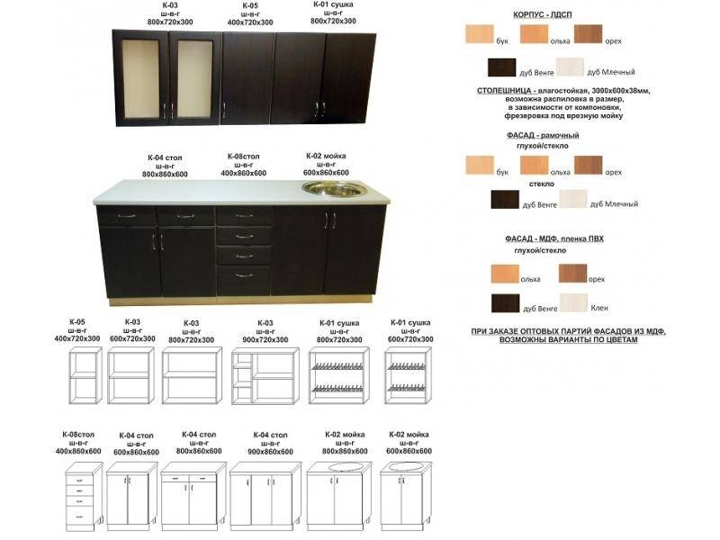 кухонный гарнитур прямой в Астрахани
