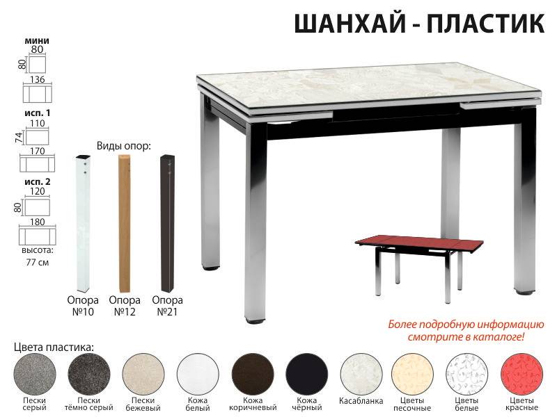 стол обеденный шанхай пластик в Астрахани