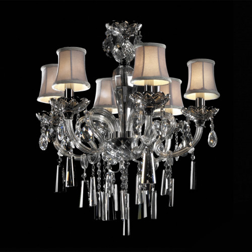 люстра md102743-6a от illuminati прозрачная/бежевая/ хром в Астрахани