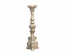 подсвечник фигурный бежевый состаренный на 1 свечу antique blue, 49,5 см в Астрахани