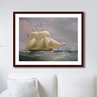 картина: the topsail schooner, 1838г. в Астрахани