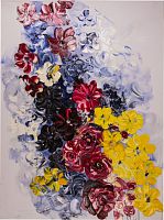 картина маслом красочные розы 90*120 см. в Астрахани