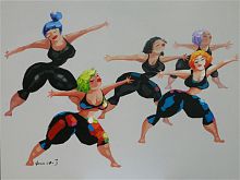 картина маслом аэробика в Астрахани
