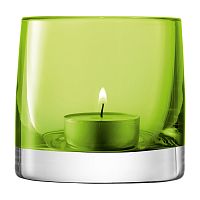 подсвечник стеклянный зеленый лайм для чайной свечи light colour, 8,5 см в Астрахани