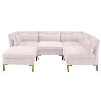 диван zara sectional угловой розовый в Астрахани