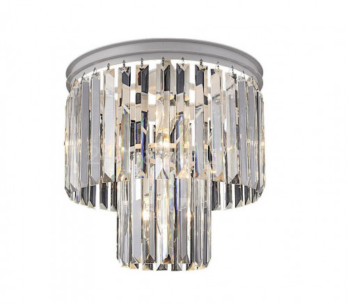 люстра odeon 2 rings silver серая(металлик), прозрачное стекло в Астрахани