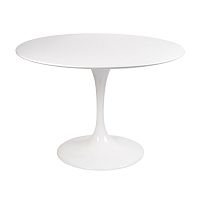 стол eero saarinen style tulip table mdf d100 глянцевый белый в Астрахани