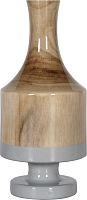 ваза настольная rustic chic wood grey в Астрахани
