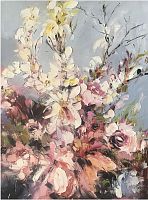 картина маслом красивые цветы 90*120 см. в Астрахани