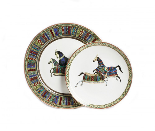 комплект тарелок antique (темная) в Астрахани