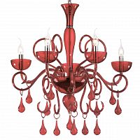 подвесная люстра ideal lux lilly sp5 rosso в Астрахани