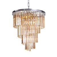 люстра helix amber от delight collection хром/янтарная в Астрахани