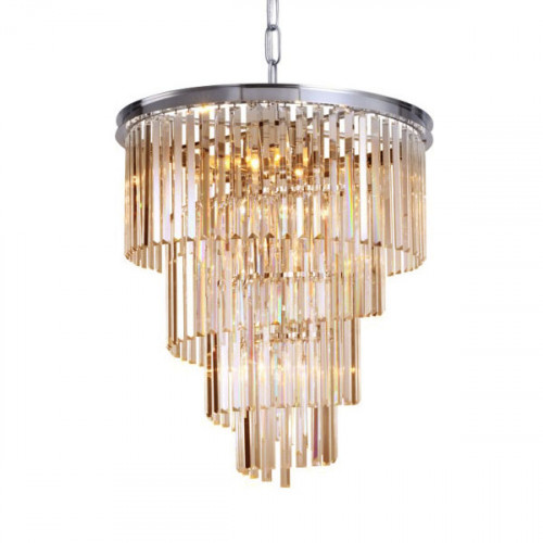 люстра helix amber от delight collection хром/янтарная в Астрахани