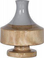 ваза настольная rustic chic vase grey wood в Астрахани