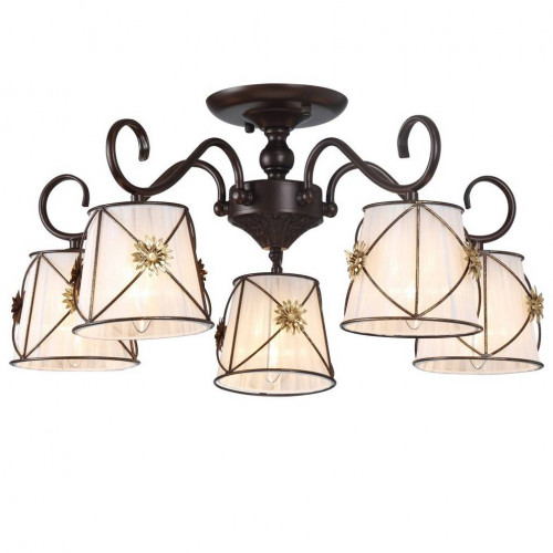 потолочная люстра arte lamp 72 a5495pl-5br в Астрахани