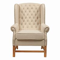 кресло мягкое с ушами french provincial armchair бежевое в Астрахани