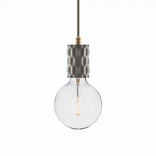 подвесной светильник beton glitter gray brass в Астрахани