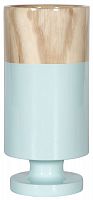 ваза настольная rustic chic tube wood blue в Астрахани
