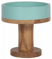 ваза настольная rustic chic bowl blue wood в Астрахани