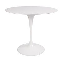 стол eero saarinen style tulip table mdf белый d90 глянцевый в Астрахани