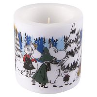 свеча большая moomin зимний лес, 8 см в Астрахани