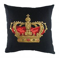 подушка с картинкой короны king crown black в Астрахани