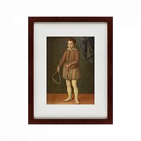 картина: portrait of a boy holding a tennis racket and ball, 1600 в Астрахани