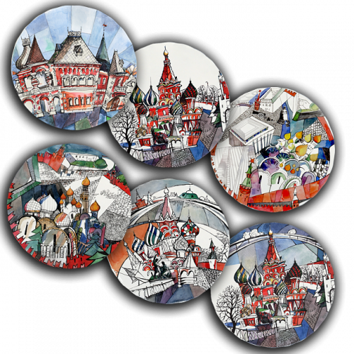 сет тарелки московия dream (6 шт.) в Астрахани