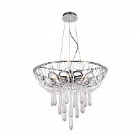 подвесная люстра crystal lux dorotea sp5 d450 chrome прозрачная в Астрахани