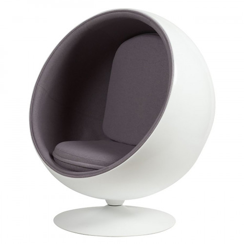 кресло eero ball chair серое в Астрахани