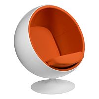 кресло eero aarnio style ball chair оранжевое в Астрахани