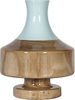 ваза настольная rustic chic vase blue wood в Астрахани