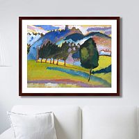 картина: landscape with rolling hills, 1910г. в Астрахани