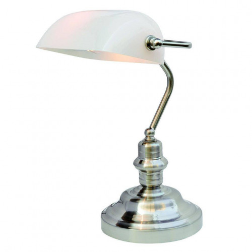 настольная лампа arte lamp banker a2491lt-1ss в Астрахани