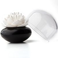 контейнер для хранения ватных палочек lotus черный-белый в Астрахани