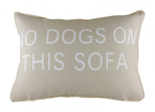 подушка с надписью no dogs on this sofa в Астрахани