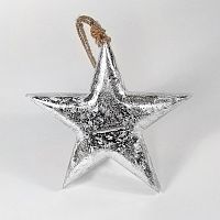 игрушка на елку звезда серебряная snow star, 23х23х3 см в Астрахани