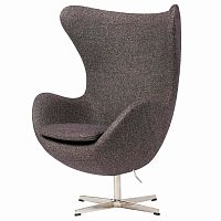 кресло egg chair серое в Астрахани