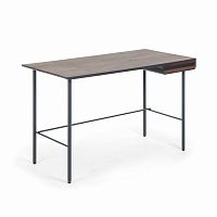 стол mahon desk ореховый шпон, mdf матовый графит в Астрахани