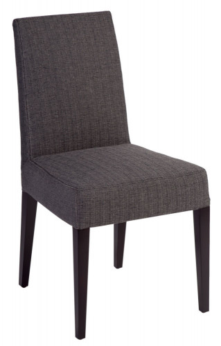 стул aylso dining chair кожа тёмно-серая в Астрахани