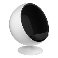 кресло eero aarnio style ball chair черное в Астрахани