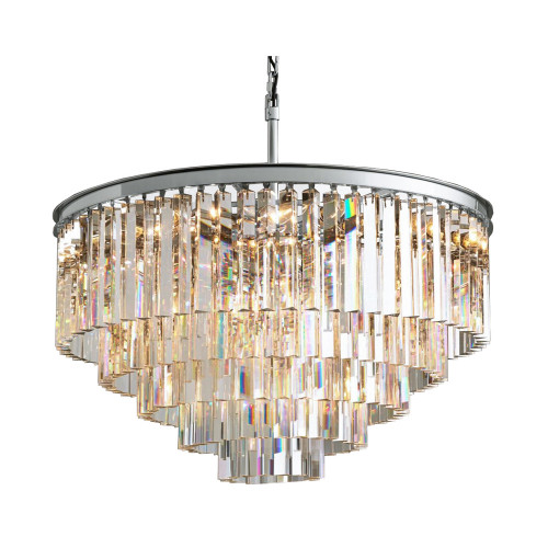 люстра odeon 5 rings chrome серая, прозрачное стекло в Астрахани