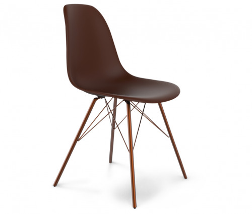 стул dsr коричневый s37 (eames style) в Астрахани