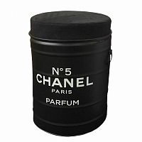 декоративная бочка-пуф chanel №5 black m в Астрахани
