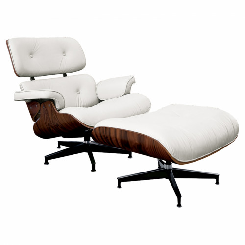кресло lounge chair & ottoman белое в Астрахани