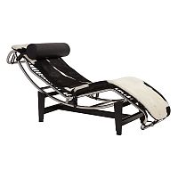 шезлонг chaise longue lc4 черно-белый в Астрахани