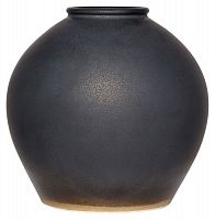 ваза керамическая объемная 26 см antiqued черная в Астрахани
