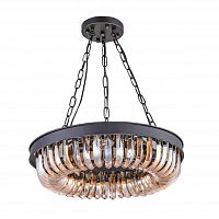 люстра terra black amber d50 черная, стекло янтарного цвета в Астрахани