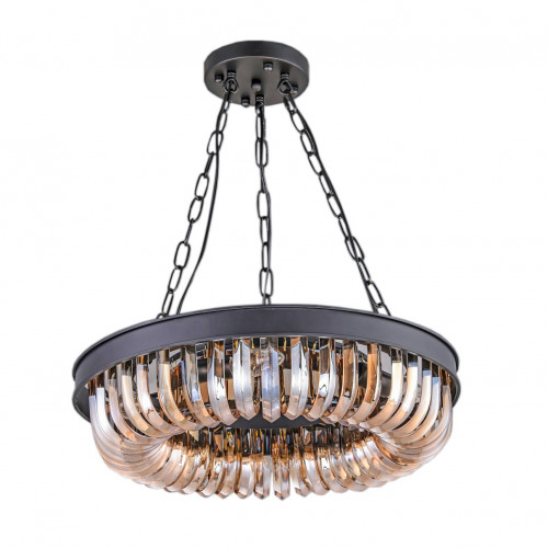 люстра terra black amber d50 черная, стекло янтарного цвета в Астрахани
