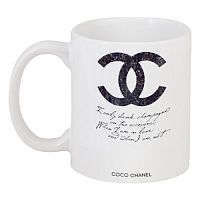 кружка с рисунком drink champagne. coco chanel в Астрахани
